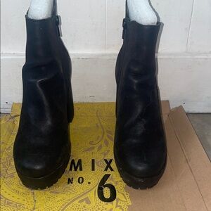 Mix No. 6 Classic Black Ankle Boots